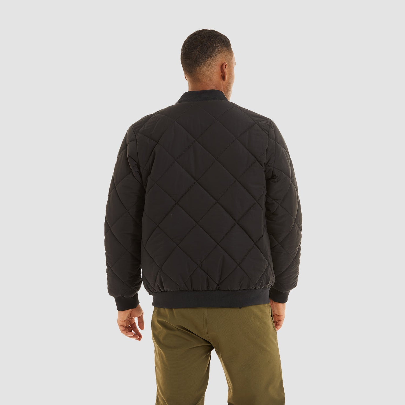 Men's Quilted Bomber Jacket
