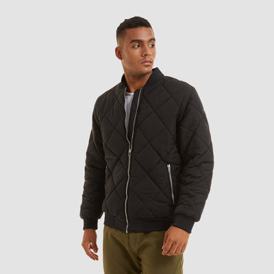 Men's Quilted Bomber Jacket