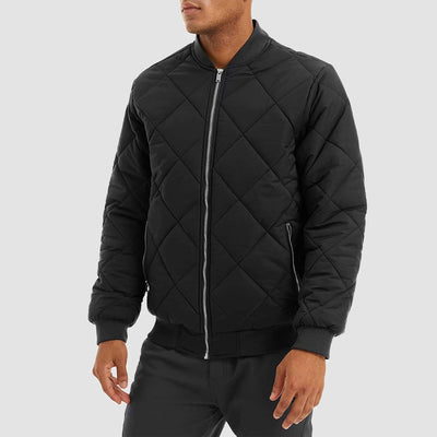 Men's Quilted Bomber Jacket