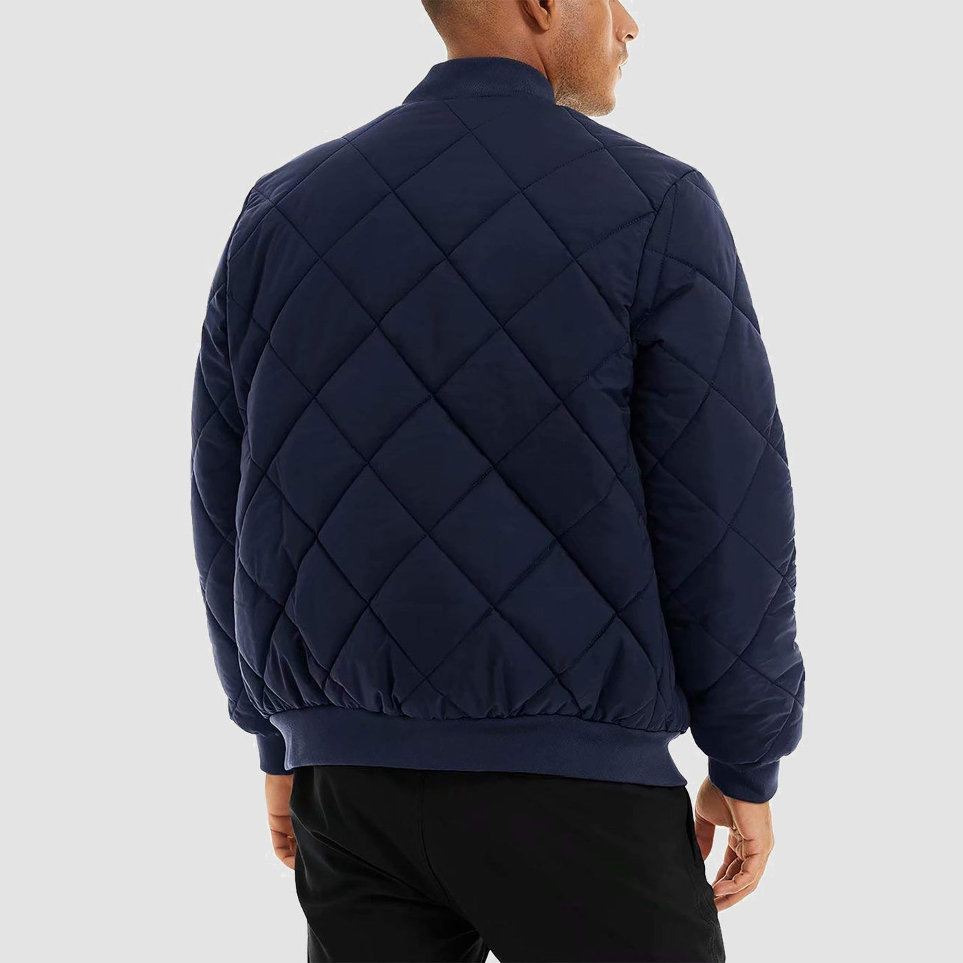 Men's Quilted Bomber Jacket