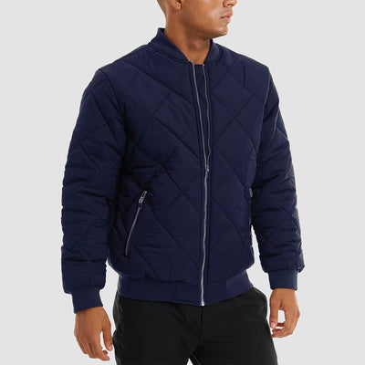 Men's Quilted Bomber Jacket