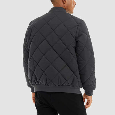 Men's Quilted Bomber Jacket