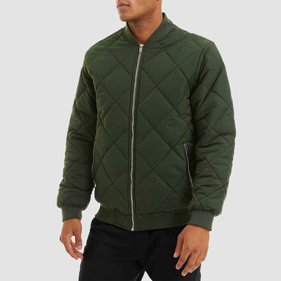 Men's Quilted Bomber Jacket