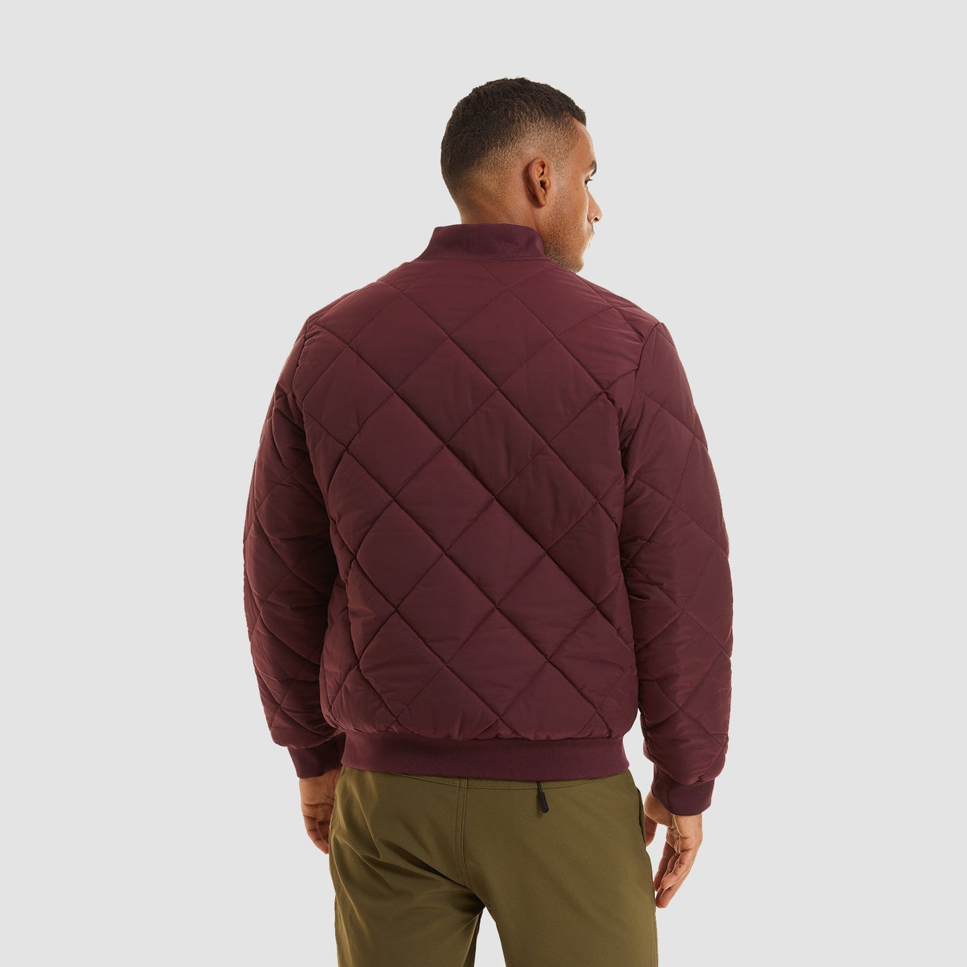 Men's Quilted Bomber Jacket
