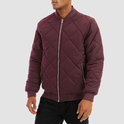 Men's Quilted Bomber Jacket