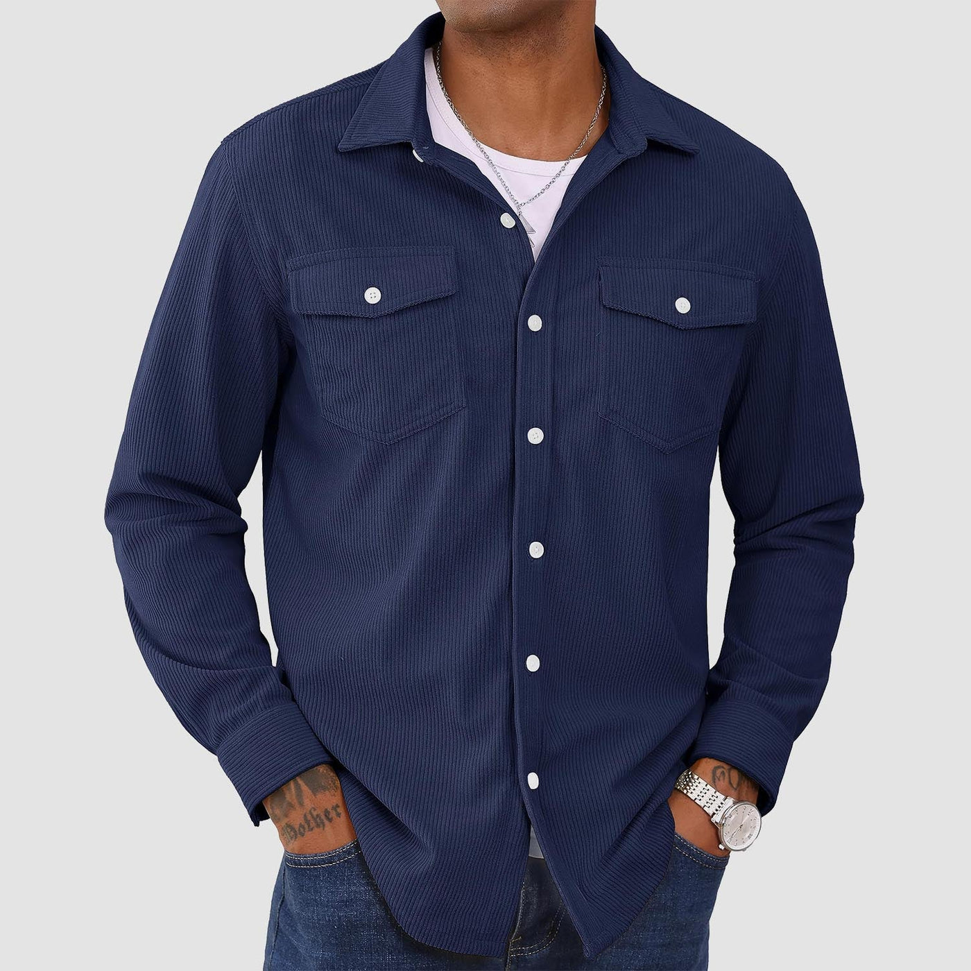 Men's Corduroy Shirt Jacket