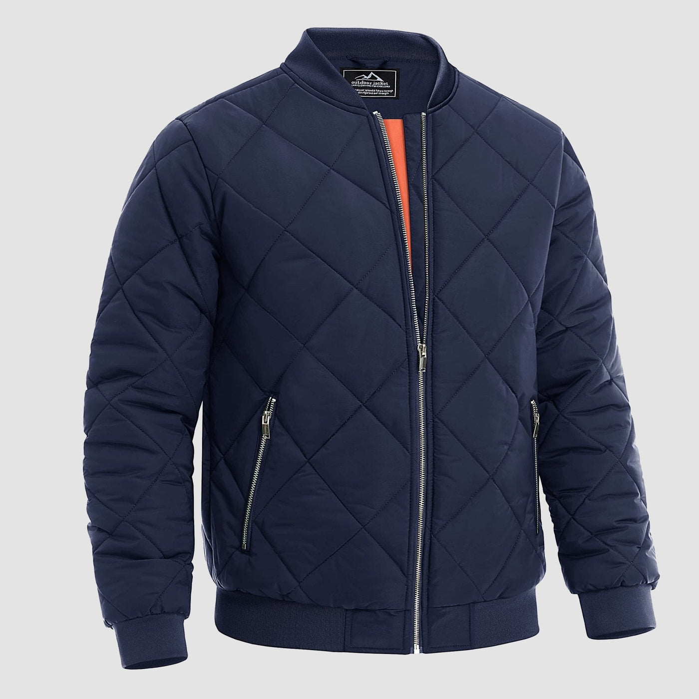 Men's Quilted Bomber Jacket