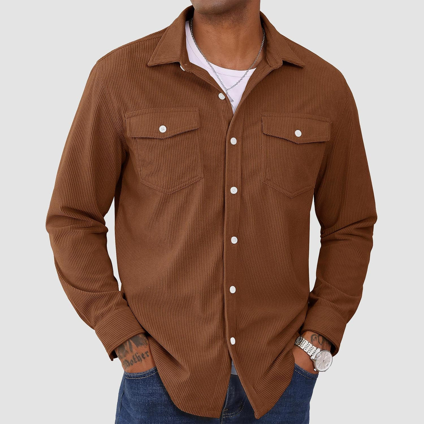 Men's Corduroy Shirt Jacket