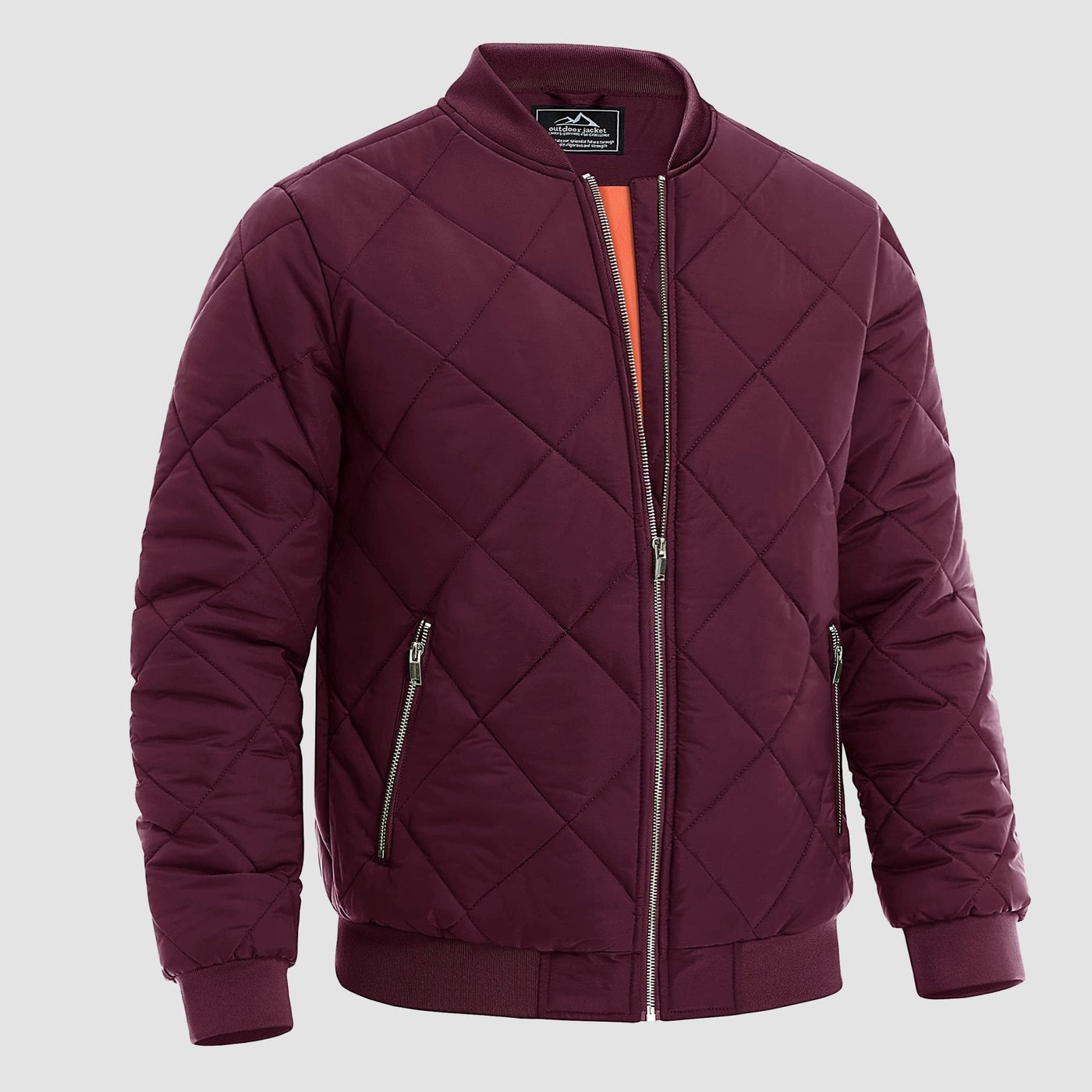 Men's Quilted Bomber Jacket