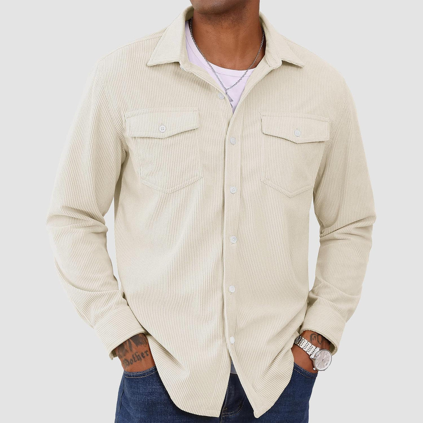Men's Corduroy Shirt Jacket