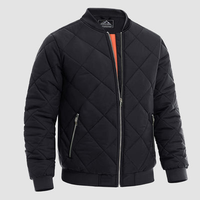 Men's Quilted Bomber Jacket