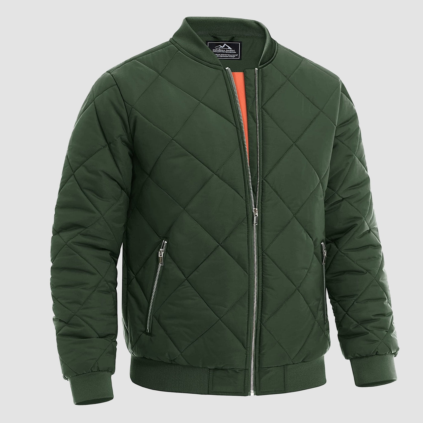 Men's Quilted Bomber Jacket