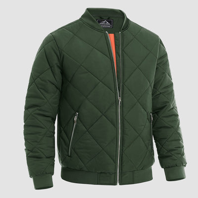 Men's Quilted Bomber Jacket