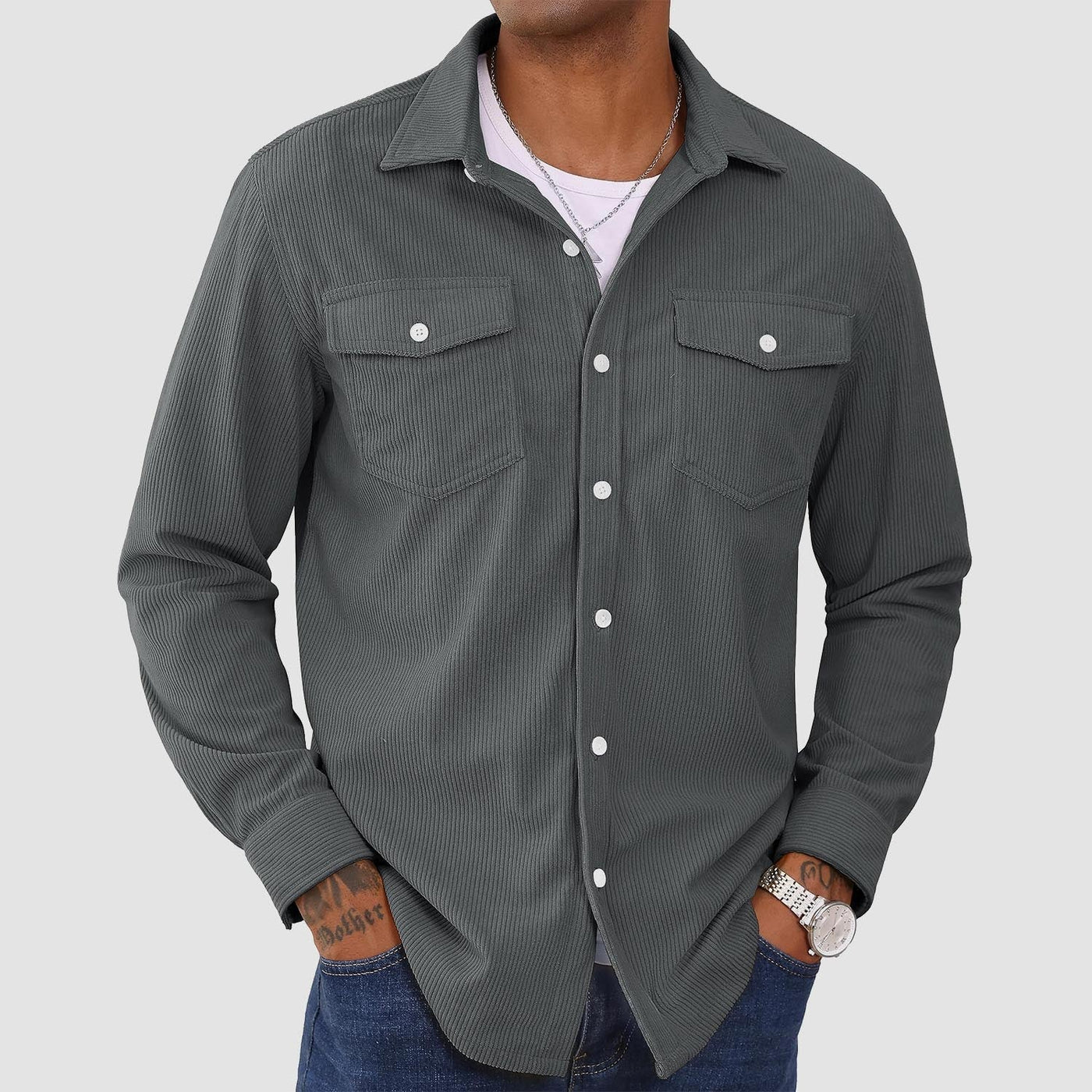 Men's Corduroy Shirt Jacket