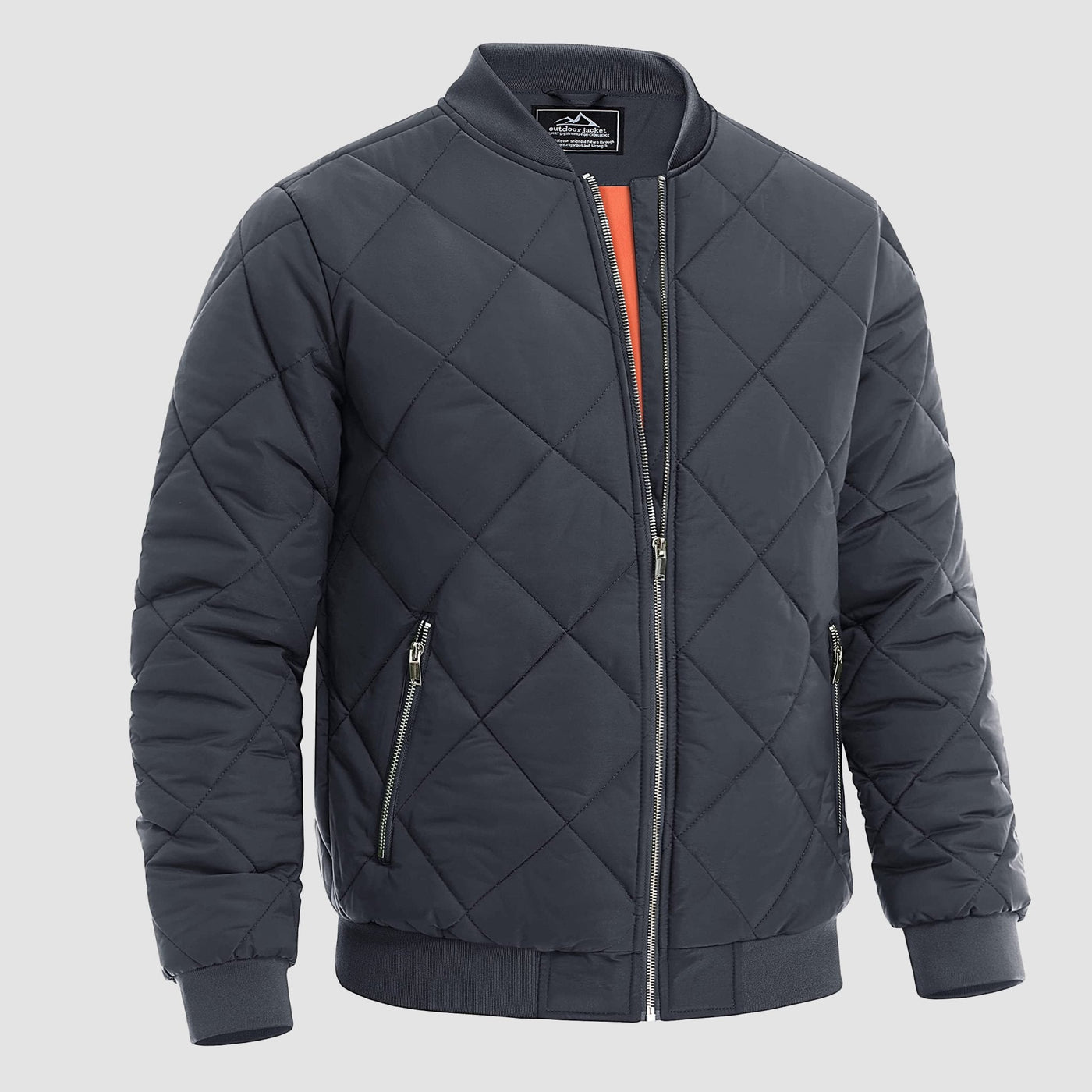 Men's Quilted Bomber Jacket