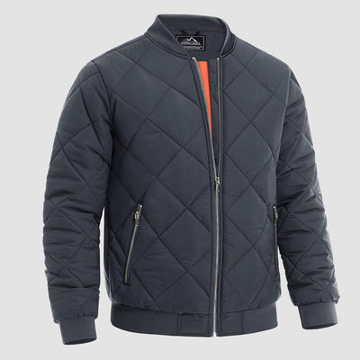 Men's Quilted Bomber Jacket