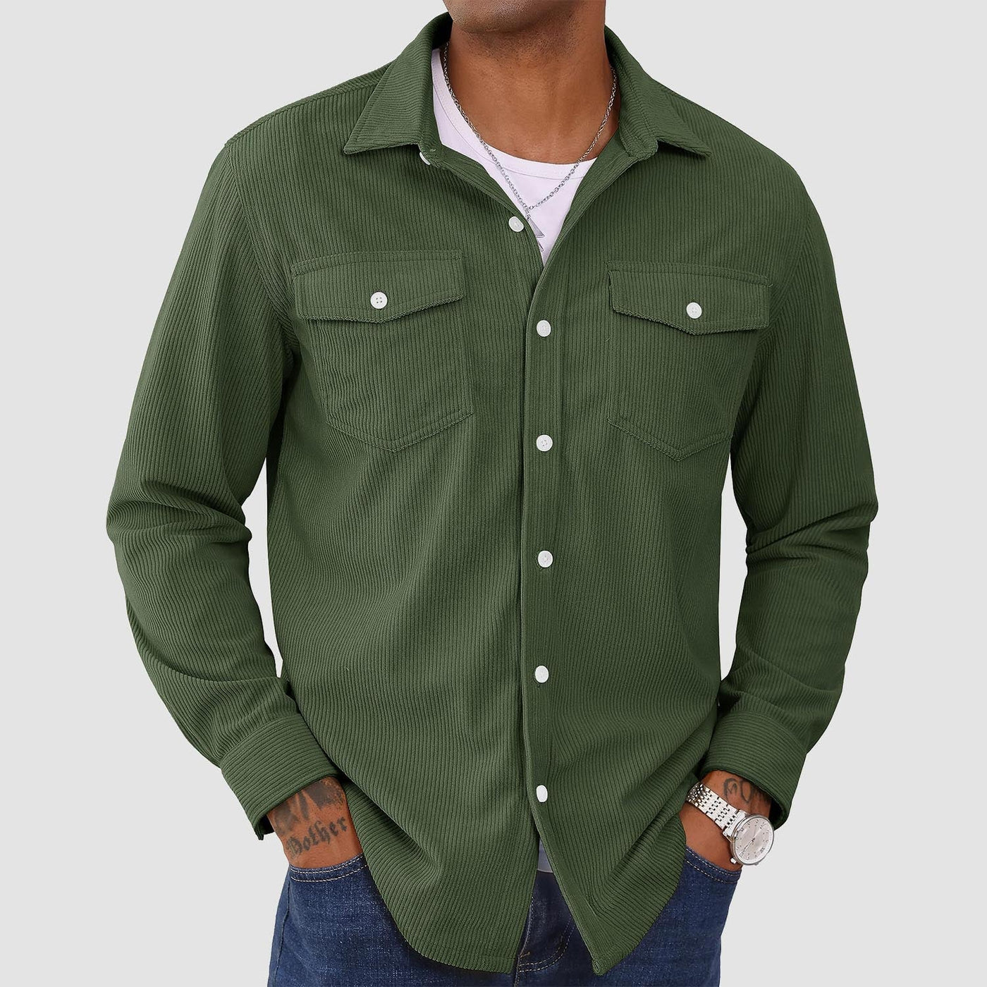 Men's Corduroy Shirt Jacket