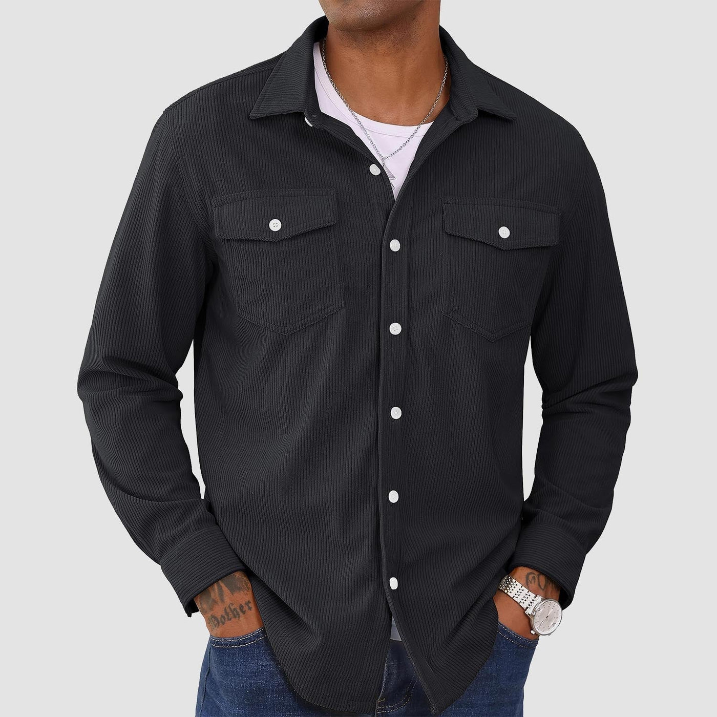 Men's Corduroy Shirt Jacket