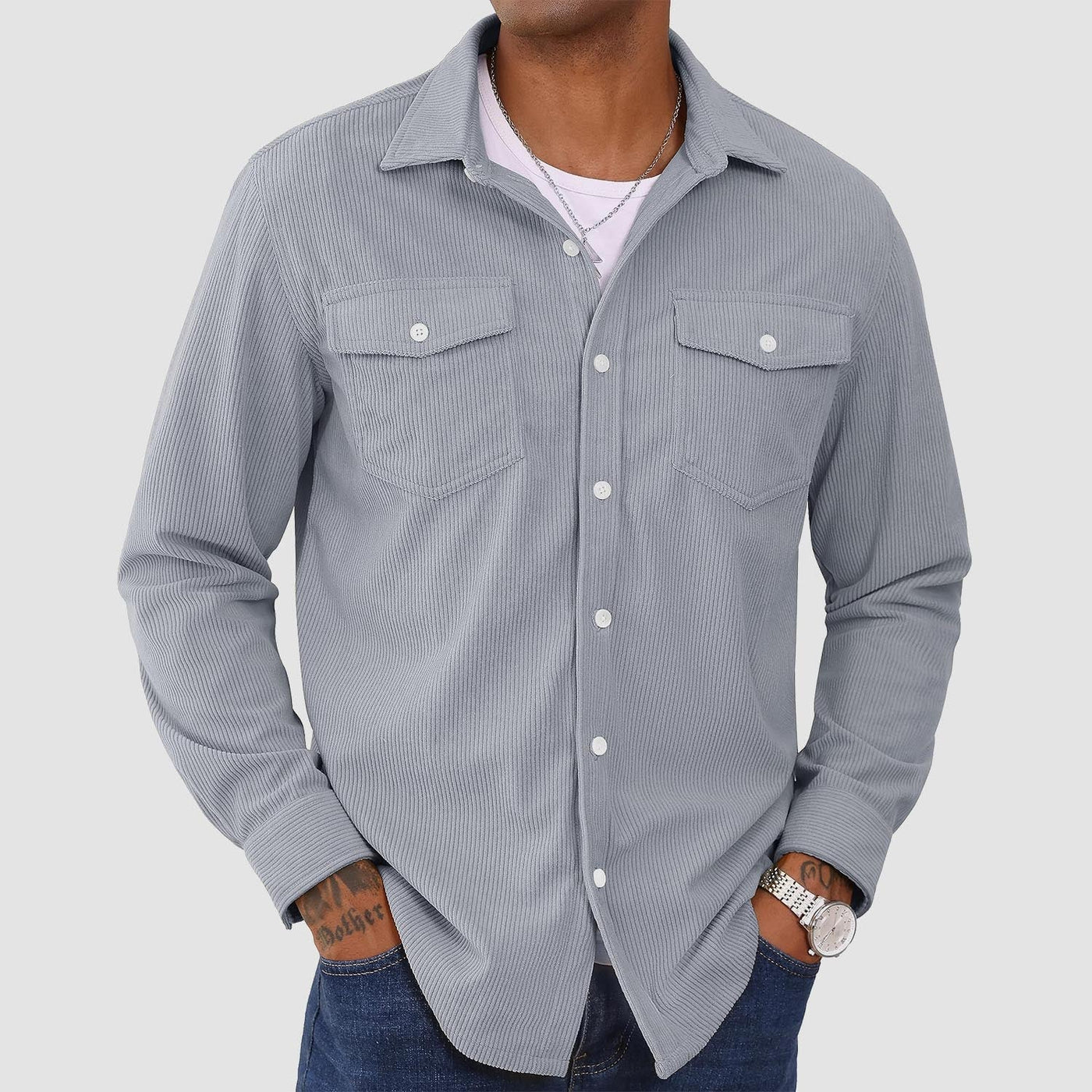 Men's Corduroy Shirt Jacket
